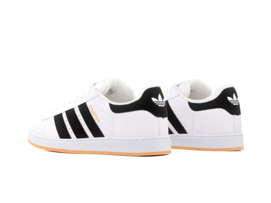 Adidas Campus blancos con franjas negras
