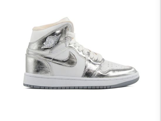 Air Jordan 1 Mid SE Metallic Silver