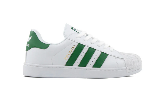 Adidas Superstar White Collegiate Green